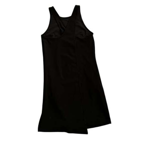 Lululemon Early Morning Dress in Black Pockets Mini Dress Tank Dress Size 4 - Picture 8 of 10